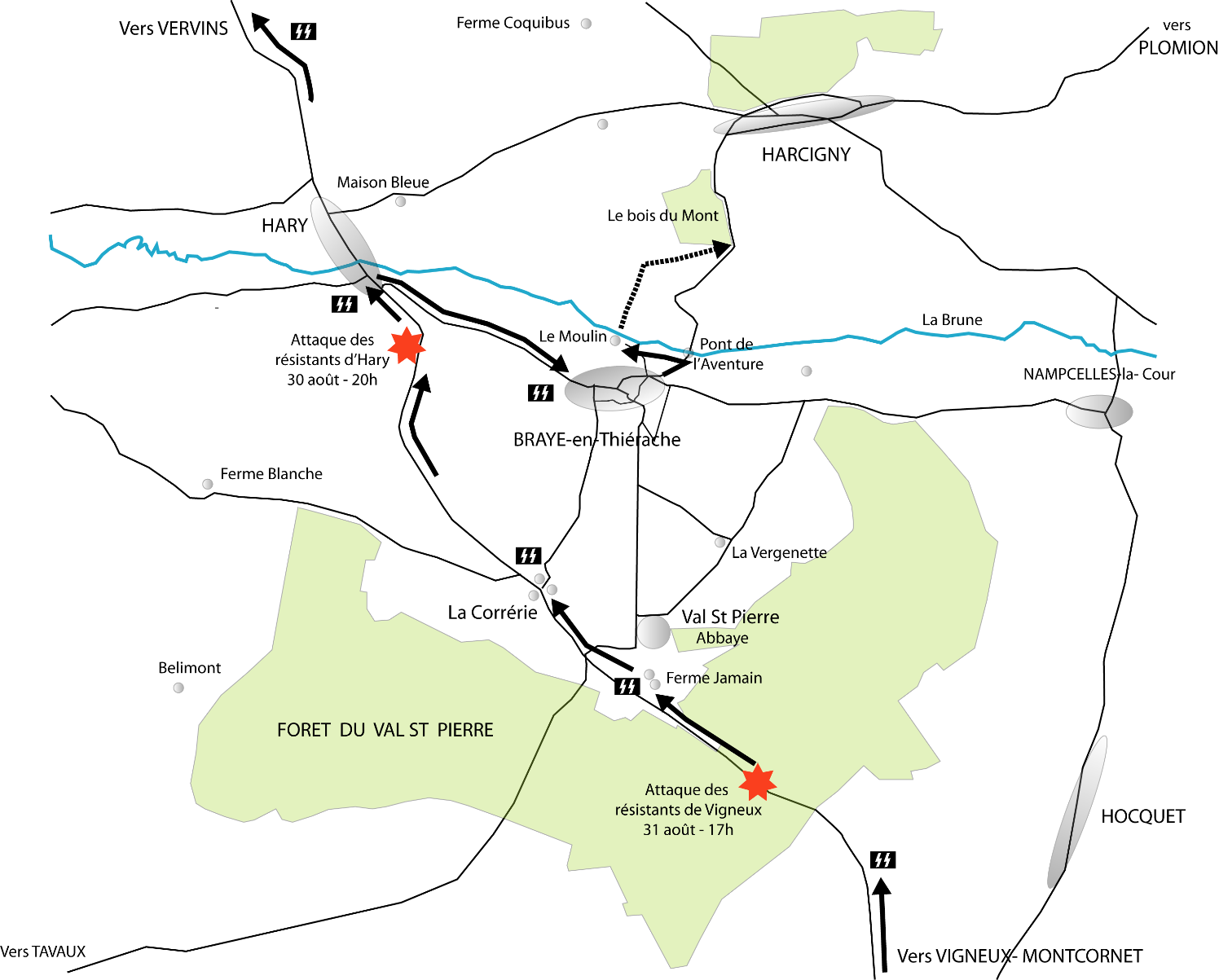 Carte générale des lieux