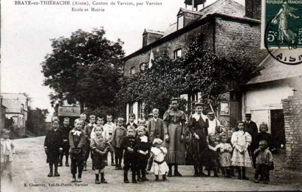 L'école-mairie vers 1910