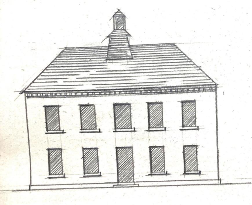 La façade de l'école-mairie