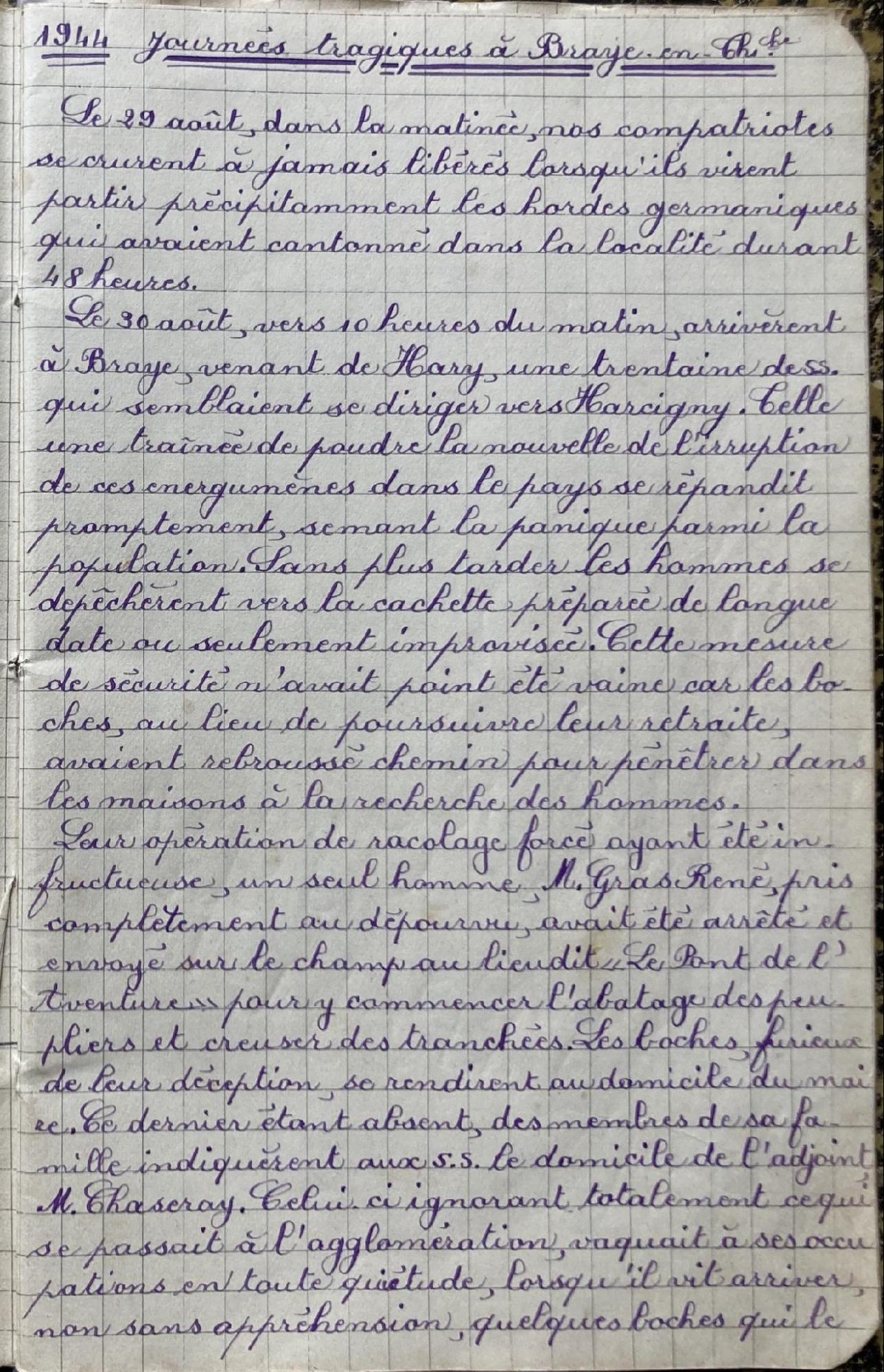 Carnet de Fernande Pillot - page 1