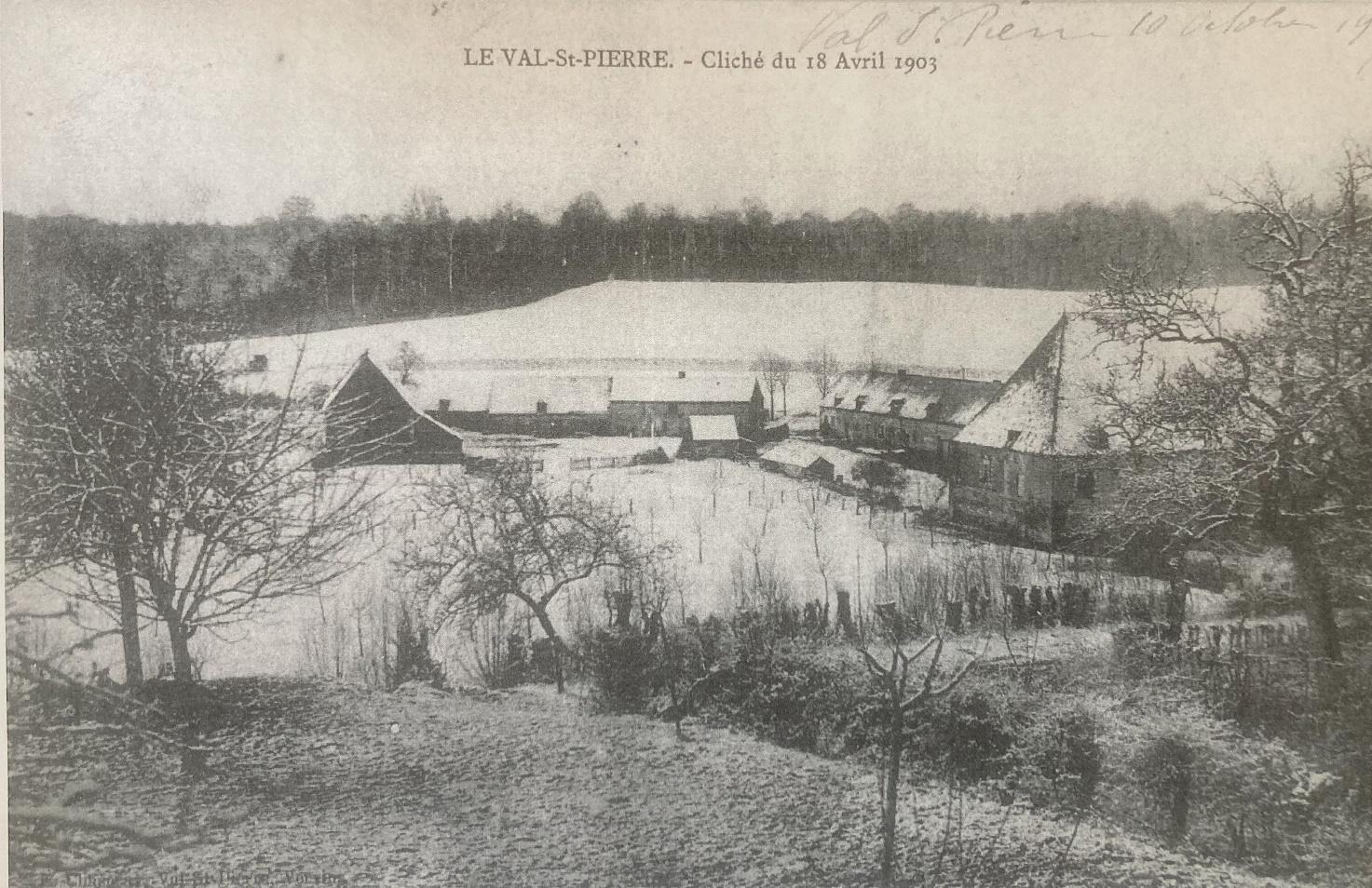 Le hameau du Val St-Pierre en 1903